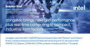 Read more about the article congatec brings next-gen performance plus real-time computing to compact, industrial form factors