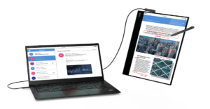 Read more about the article Lenovo ThinkVision M14t Mobile Monitor Brings a Touch of Inspiration to Flexible Working