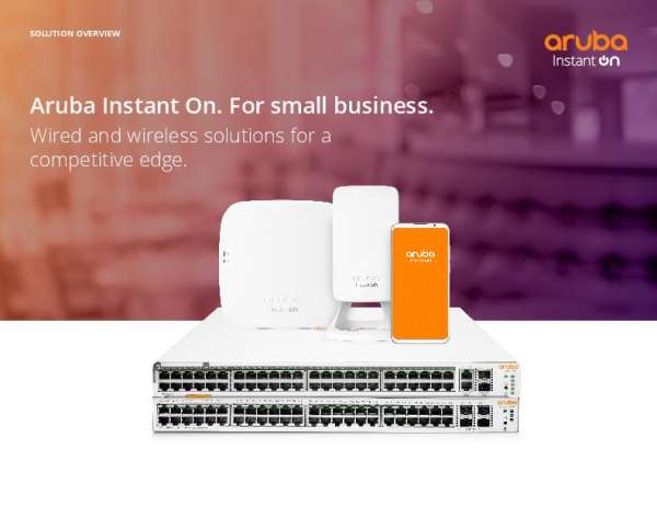 You are currently viewing Aruba Instant On. For Small Business.