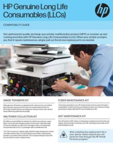 Read more about the article HP Genuine Long-Life Consumables (LLCs) Compatibility Guide
