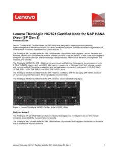 Read more about the article Lenovo ThinkAgile HX7821 Certified Node for SAP HANA