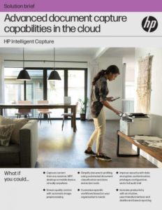 Read more about the article HP Intelligent Capture — Advanced Document Capture Capabilities in the Cloud