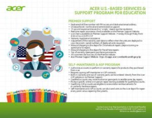Read more about the article Acer U.S.- Based Services & Support Program for Education