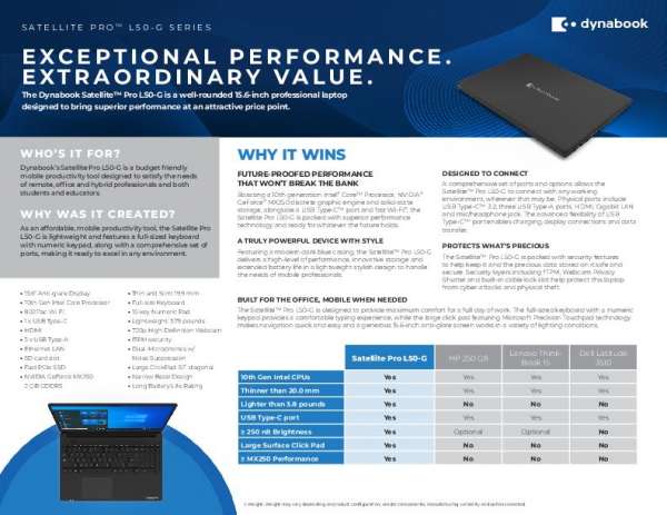 You are currently viewing Satellite Pro™ L50-G Series—Exceptional Performance. Extraordinary Value