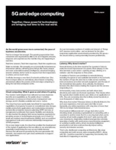 Read more about the article  5G and edge computing