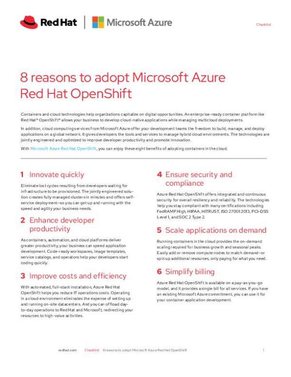 You are currently viewing 8 Reasons to Adopt Microsoft Azure Red Hat OpenShift