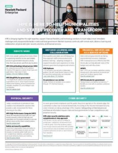 Read more about the article HPE Is Here to Help Municipalities and States Recover and Transform