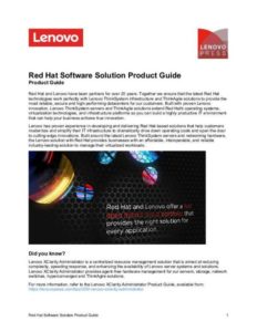 Read more about the article Red Hat Software Solution Product Guide