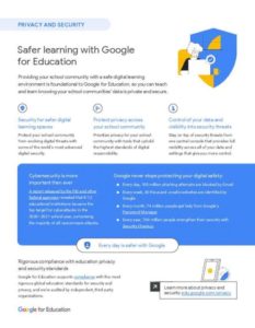 Read more about the article Safer learning with Google for Education