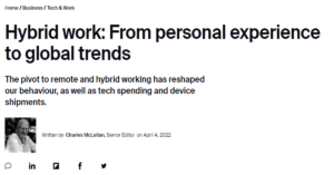 Read more about the article Hybrid work: From personal experience to global trends