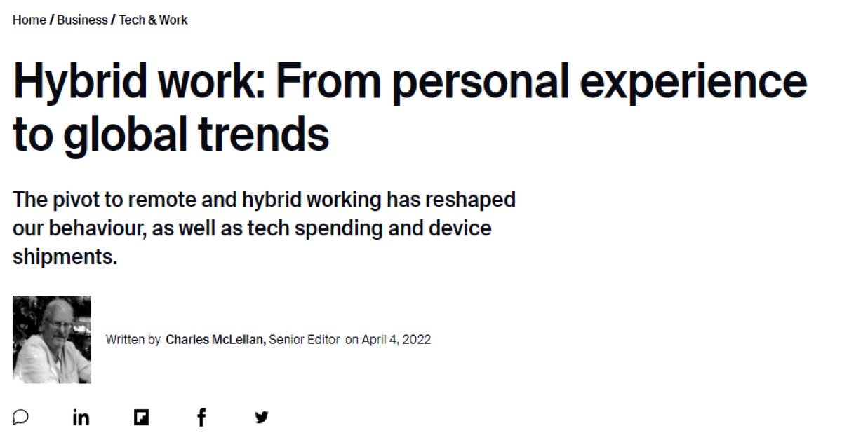 You are currently viewing Hybrid work: From personal experience to global trends