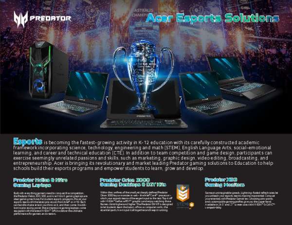 You are currently viewing Acer eSports Solutions
