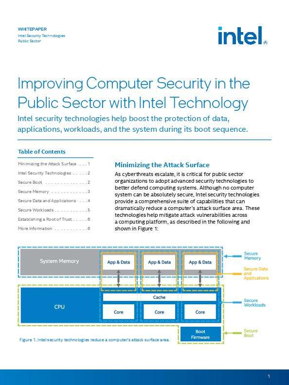 You are currently viewing Improving Computer Security in the Public Sector with Intel Technology