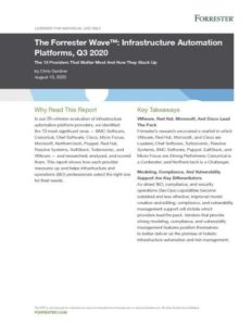 Read more about the article The Forrester WaveTM: Infrastructure Automation Platforms, Q3 2020