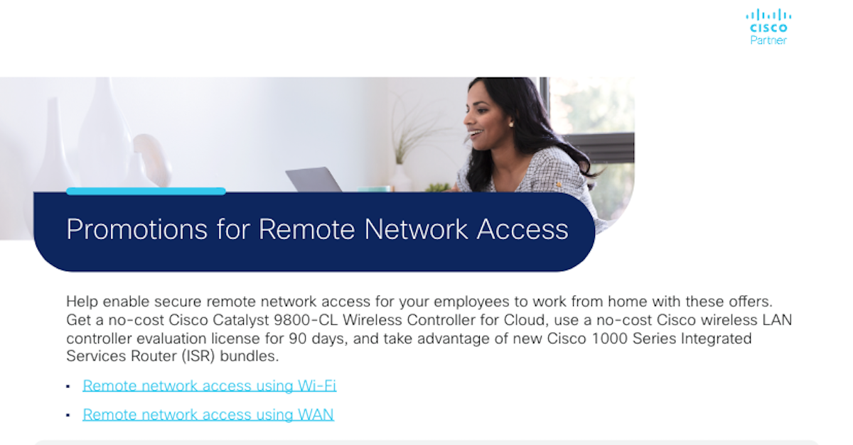 You are currently viewing Promotions for Remote Network Access