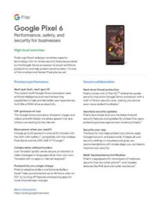 Read more about the article Google Pixel 6 | Performance, Safety, and Security for Businesses