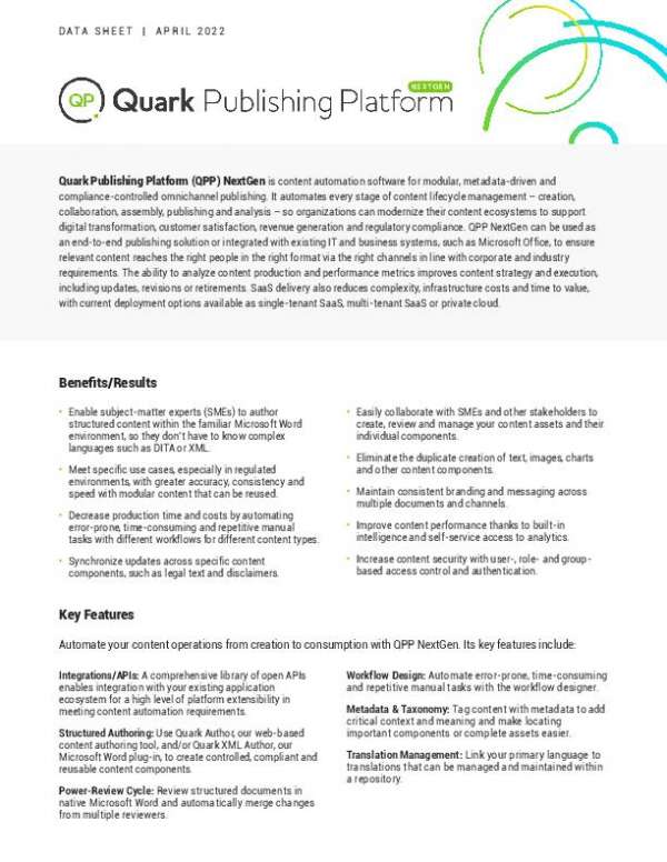You are currently viewing Quark Publishing Platform (QPP) NextGen