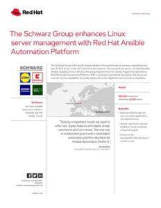Read more about the article The Schwarz Group enhances Linux server management with Red Hat Ansible Automation Platform