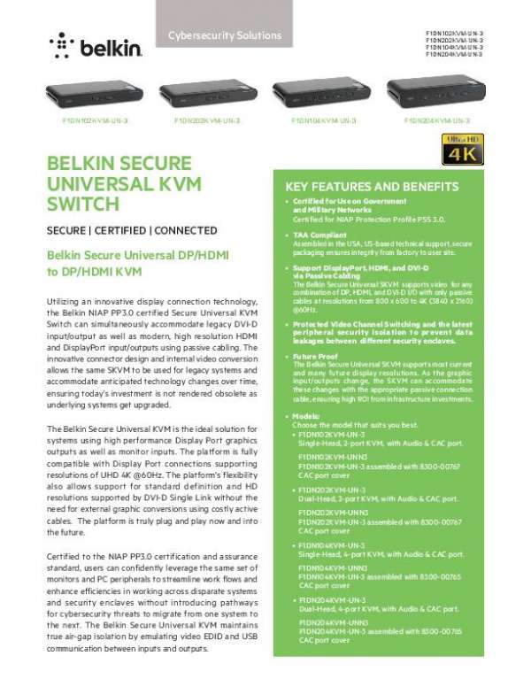 You are currently viewing Belkin Secure Universal KVM Switch