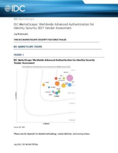 Read more about the article IDC MarketScape: Worldwide Advanced Authentication for Identity Security Vendor Assessment