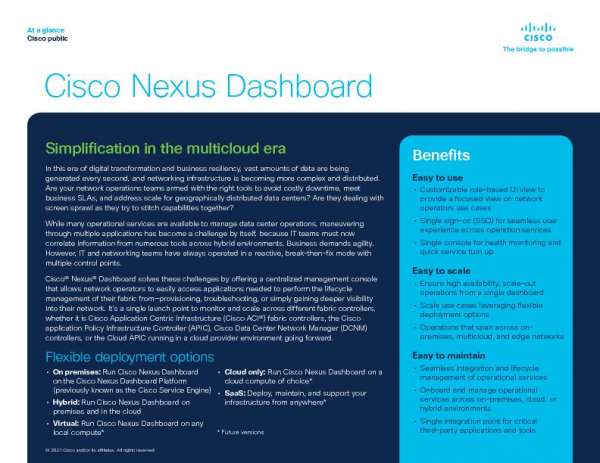 You are currently viewing Cisco Nexus Dashboard
