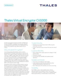 Read more about the article Thales Virtual Encryptor CV1000