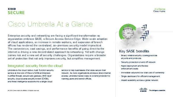 You are currently viewing Cisco Umbrella At a Glance