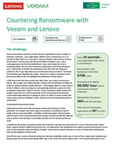 Read more about the article Countering Ransomware with Veeam and Lenovo