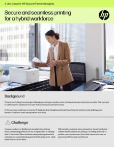 Read more about the article Secure and seamless printing for a hybrid workforce