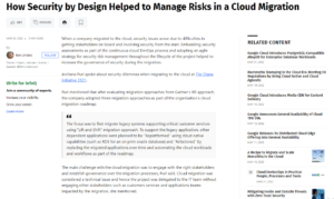 Read more about the article How Security by Design Helped to Manage Risks in a Cloud Migration