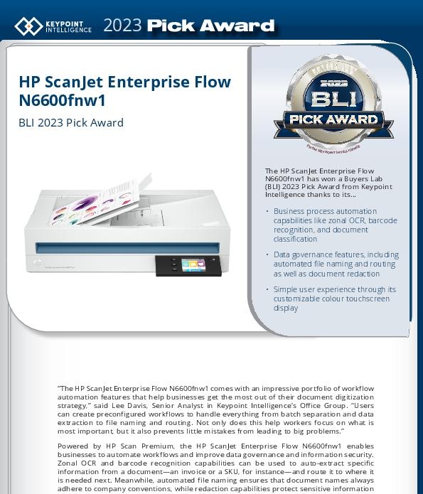 You are currently viewing HP ScanJet Enterprise Flow BLI 2023 Pick Award