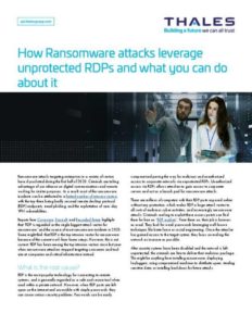 Read more about the article How Ransomware attacks leverage unprotected RDPs and what you can do about it