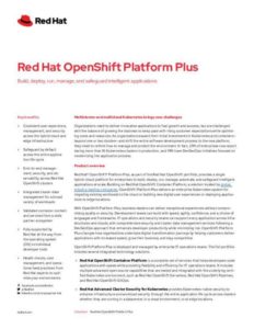 Read more about the article Red Hat Open Shift Platform Plus