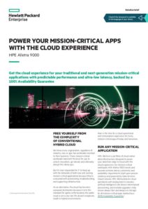 Read more about the article Power Your Mission-Critical Apps with the Cloud Experience – HPE Alletra 9000