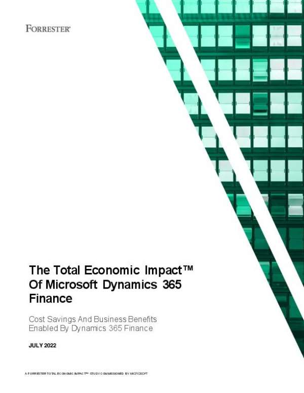 You are currently viewing The Total Economic Impact™ Of Microsoft Dynamics 365 Finance