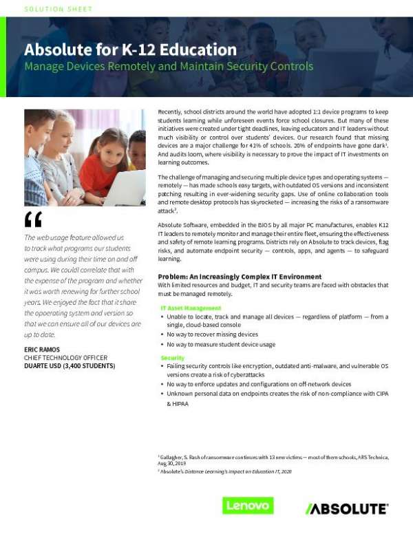 You are currently viewing Absolute for K-12 Education