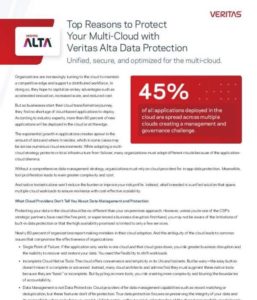 Read more about the article Top Reasons for Multi-Cloud with Veritas Alta Data Protection