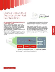 Read more about the article Lenovo Open Cloud Automation for Red Hat OpenShift