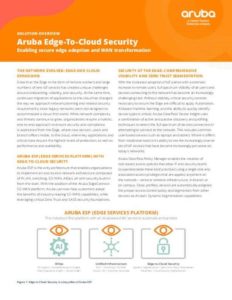 Read more about the article Aruba Edge-to-Cloud Security