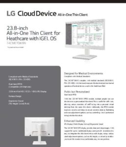 Read more about the article Introducing the LG Healthcare Cloud Device All in One