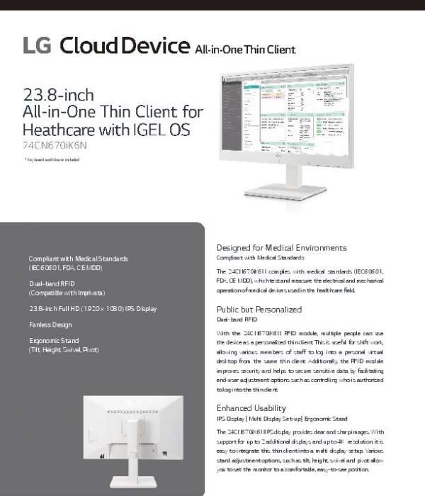 You are currently viewing Introducing the LG Healthcare Cloud Device All in One