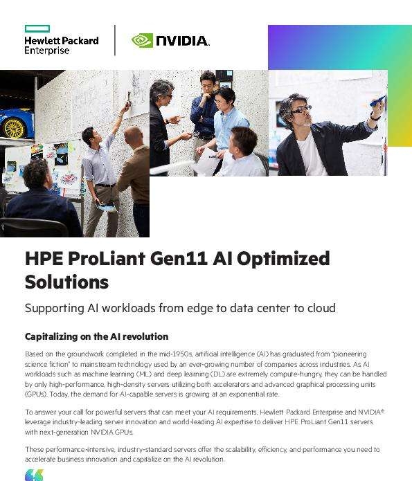 You are currently viewing HPE Gen 11 AI Optimized