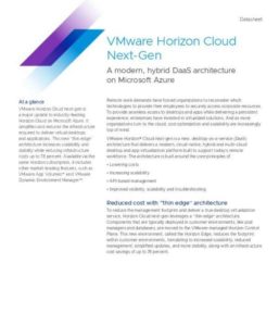 Read more about the article VMware Horizon Cloud Next-Gen