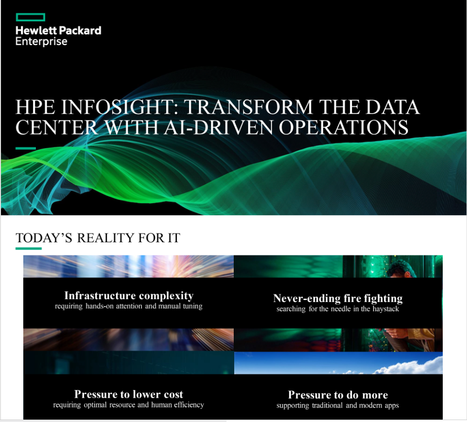 You are currently viewing HPE InfoSight: Transform the Data Center with AI-Driven Operations