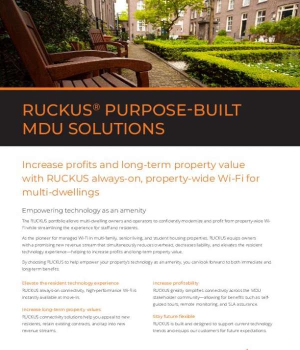 You are currently viewing RUCKUS Purpose-Built MDU Solutions