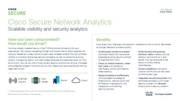 You are currently viewing Cisco Secure Network Analytics