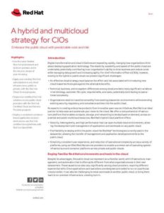 Read more about the article A Hybrid and Multicloud Strategy for CIOs