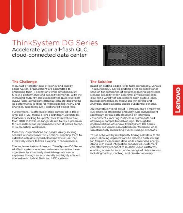 You are currently viewing ThinkSystem DG Series