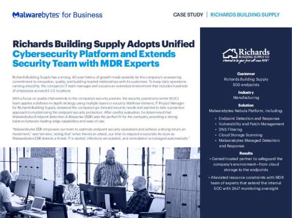 You are currently viewing Richards Building Supply Adopts Unified Cybersecurity Platform