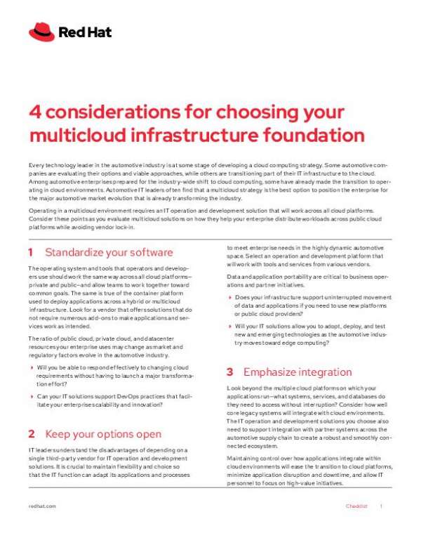 You are currently viewing 4 Considerations for Choosing Your Multicloud Infrastructure Foundation